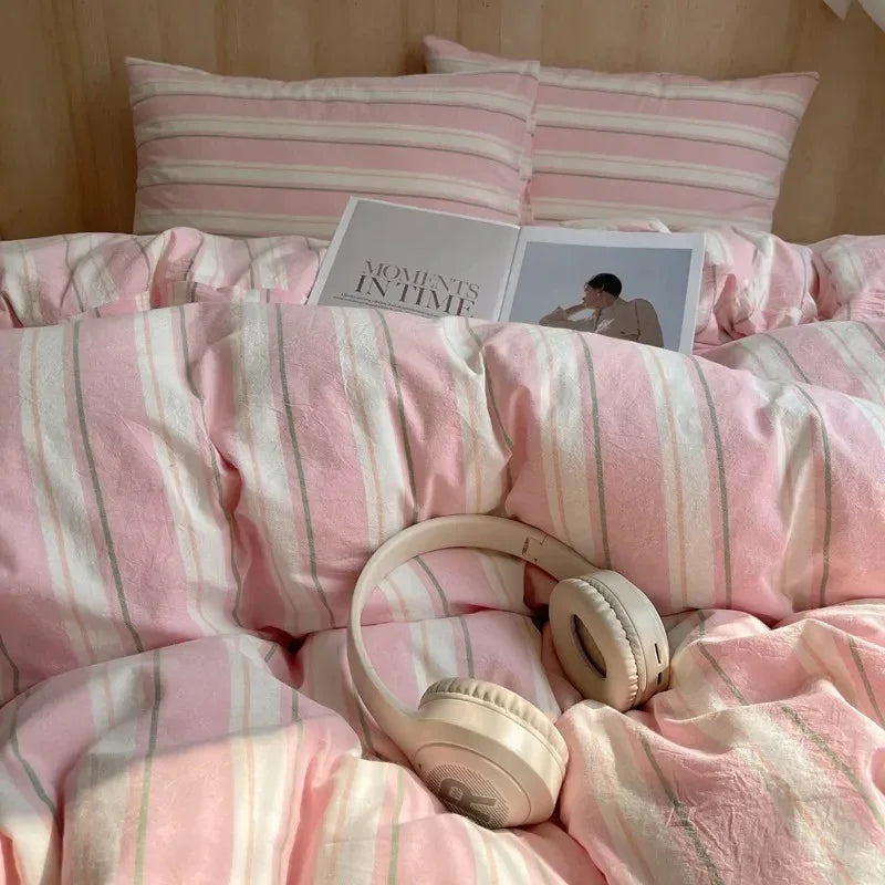 Geometrisch Katoenen Dekbedovertrekset – Zacht en Ademend voor Comfortabele Nachten, Inclusief Kussenslopen 4