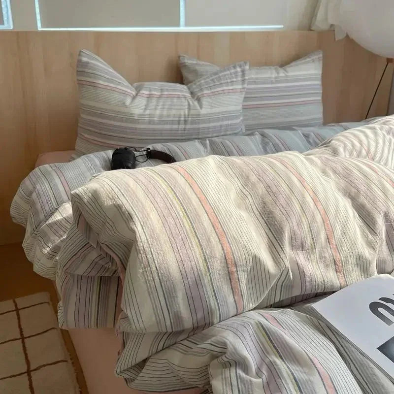 Geometrisch Katoenen Dekbedovertrekset – Zacht en Ademend voor Comfortabele Nachten, Inclusief Kussenslopen 5