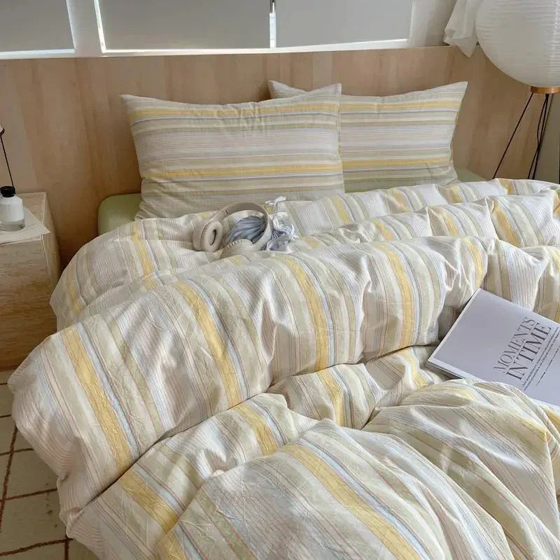 Geometrisch Katoenen Dekbedovertrekset – Zacht en Ademend voor Comfortabele Nachten, Inclusief Kussenslopen 6