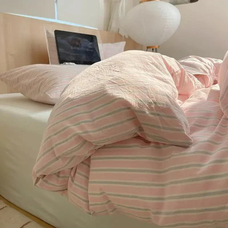 Geometrisch Katoenen Dekbedovertrekset – Zacht en Ademend voor Comfortabele Nachten, Inclusief Kussenslopen 7