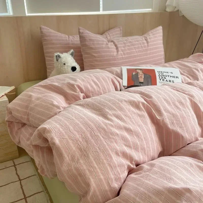 Geometrisch Katoenen Dekbedovertrekset – Zacht en Ademend voor Comfortabele Nachten, Inclusief Kussenslopen 9