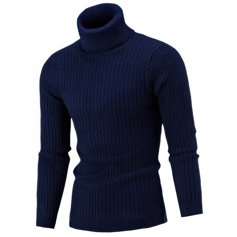 Coltrui Heren Ribgebreid Warm Blauw