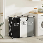 Wasmand Huishoudens 3 Vakken – Opvouwbaar en Ruimtebesparend Design