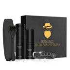 Baardverzorgingsset met 540 Dermaroller, Natuurlijk Baardserum, Reinigingsspray & Kam – Baard Grooming Set