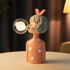 Handgemaakte Tafellamp van Hout en Textiel – Sfeervolle Verlichting voor Elke Ruimte