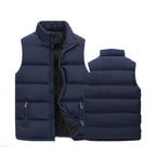 Figueral | Gewatteerde Heren Bodywarmer met Ritssluiting & Opstaande Kraag - Winddichte & Lichtgewicht Mouwloze Winterjas met Ritszakken
