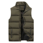 Figueral | Gewatteerde Heren Bodywarmer met Ritssluiting & Opstaande Kraag - Winddichte & Lichtgewicht Mouwloze Winterjas met Ritszakken