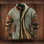 Hommes | Heren Warme Teddy Vest met Rits en Vintage Ontwerp