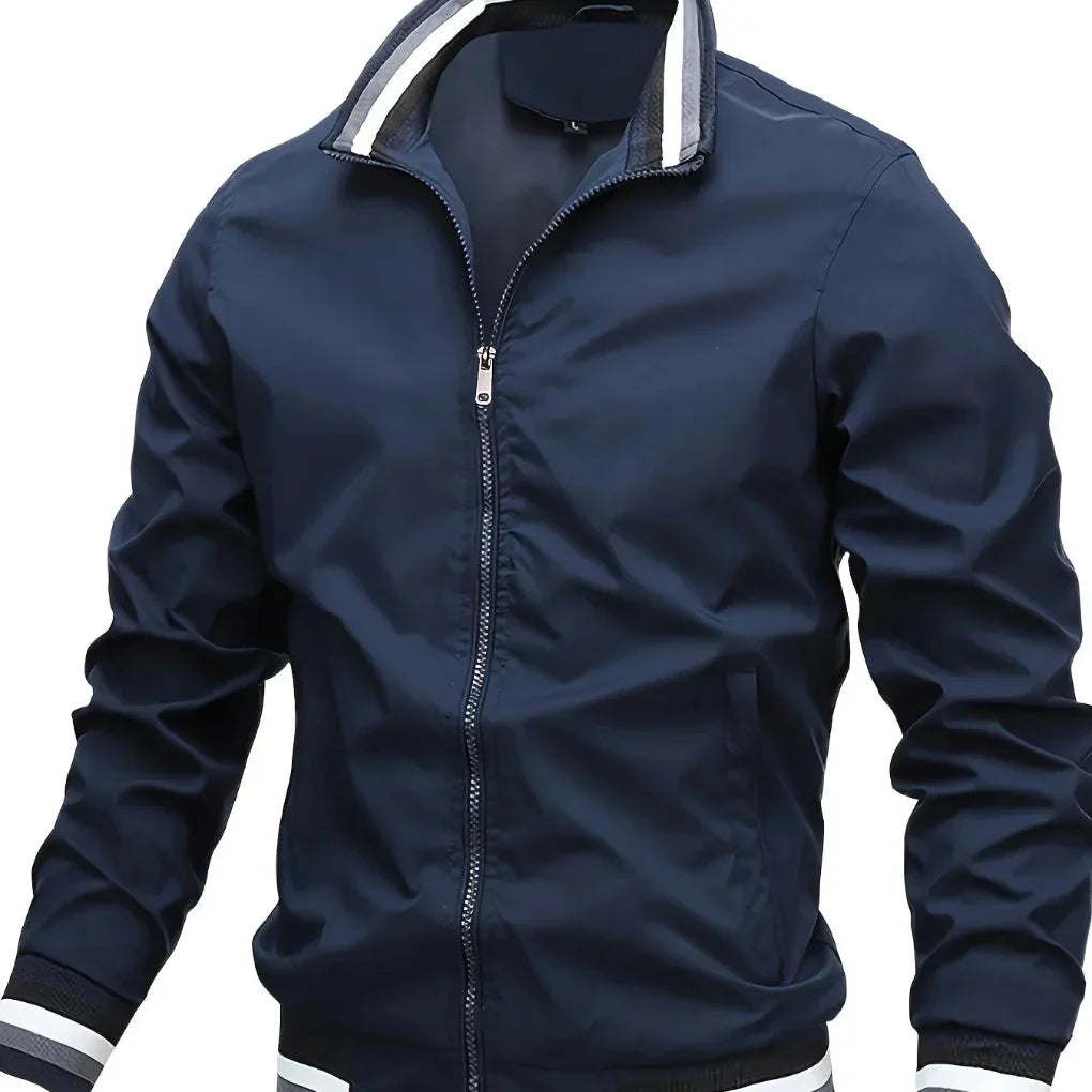 Jas Heren Rits Lichtgewicht Marineblauw