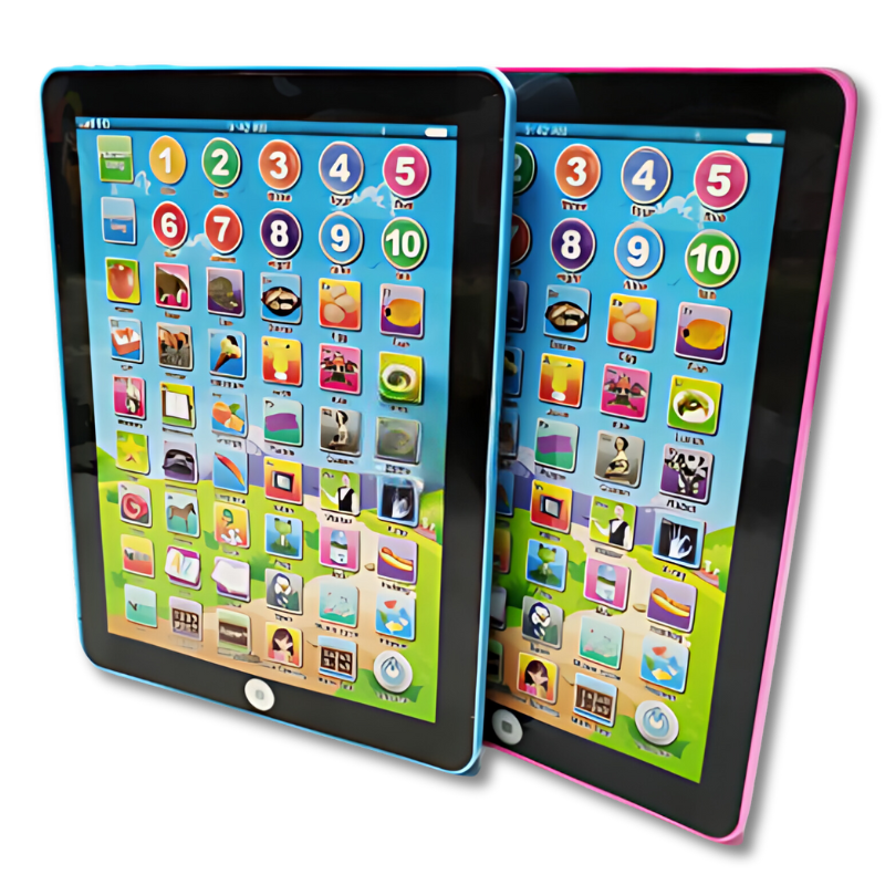 Educatieve Kindertablet met Touch & Geluid – Leertablet voor Peuters & Kleuters 3–6 Jaar, Blauw of Roze