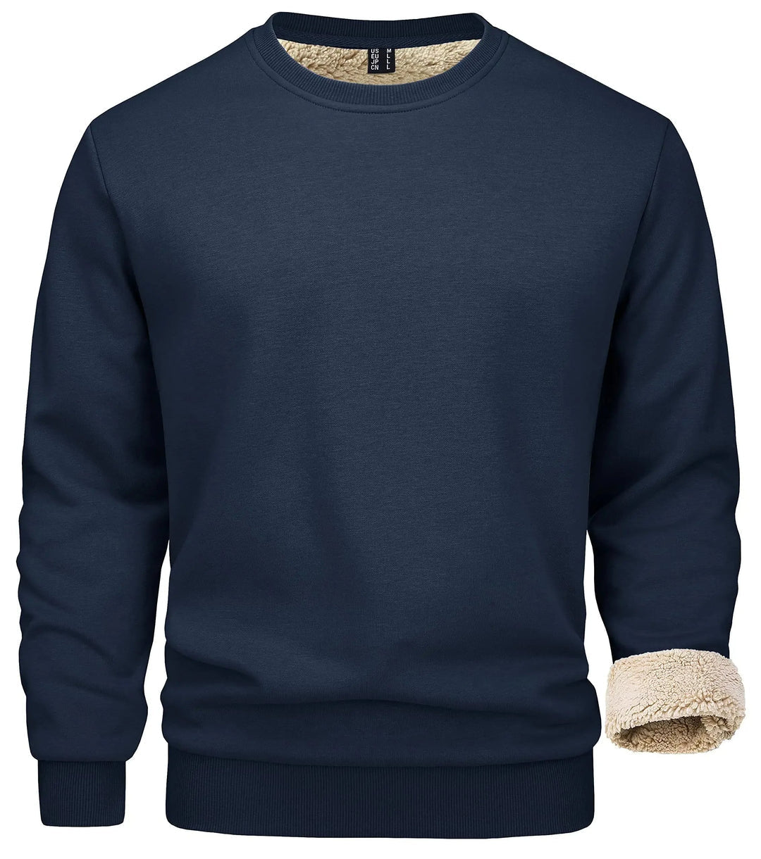 Trui Heren Gevoerd Zacht Blauw