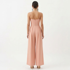 Isolde | Jumpsuit Dames - Wijde Pijpen V-Hals Hoge Taille