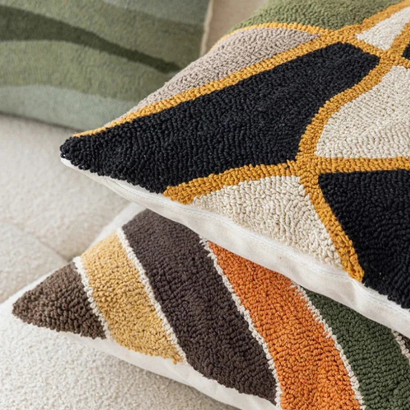 Kussenhoes 45x45cm van Zacht Fluweel met Abstract Ontwerp voor Bank Kussens en Binnenkussen 4