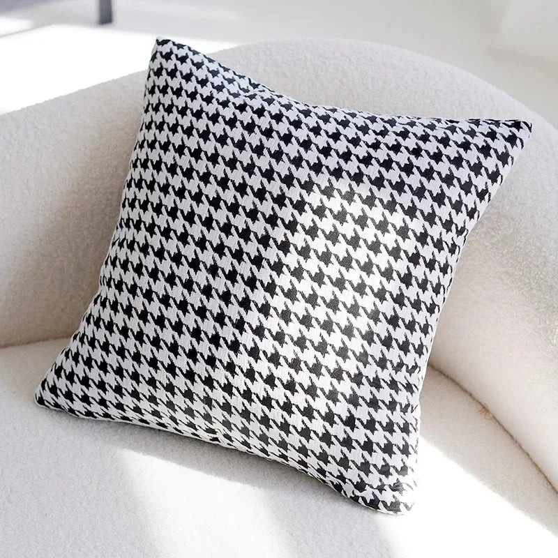 Kussensloop Vintage Bruin en Crème Patchwork – Zacht Polyester met Verborgen Ritssluiting 45x45cm en 30x50cm 0