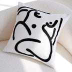 Kussensloop Vintage Bruin en Crème Patchwork – Zacht Polyester met Verborgen Ritssluiting 45x45cm en 30x50cm H 45x45cm