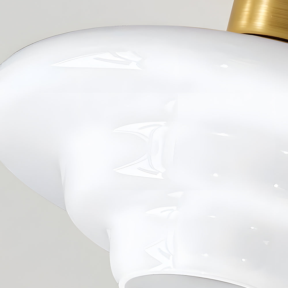 Plafondlamp Hout en Glas Scandinavisch E27 Hal Gang Keuken Eetkamer Nordic Naturel Koper