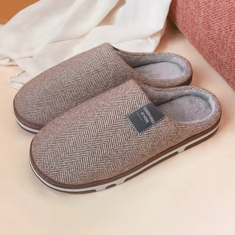 Roque | Luxe Pantoffels met Zachte Voering & Stevige Antislip Zool - Warme Huisschoenen met Pluche Bontvoering voor Binnen & Buiten