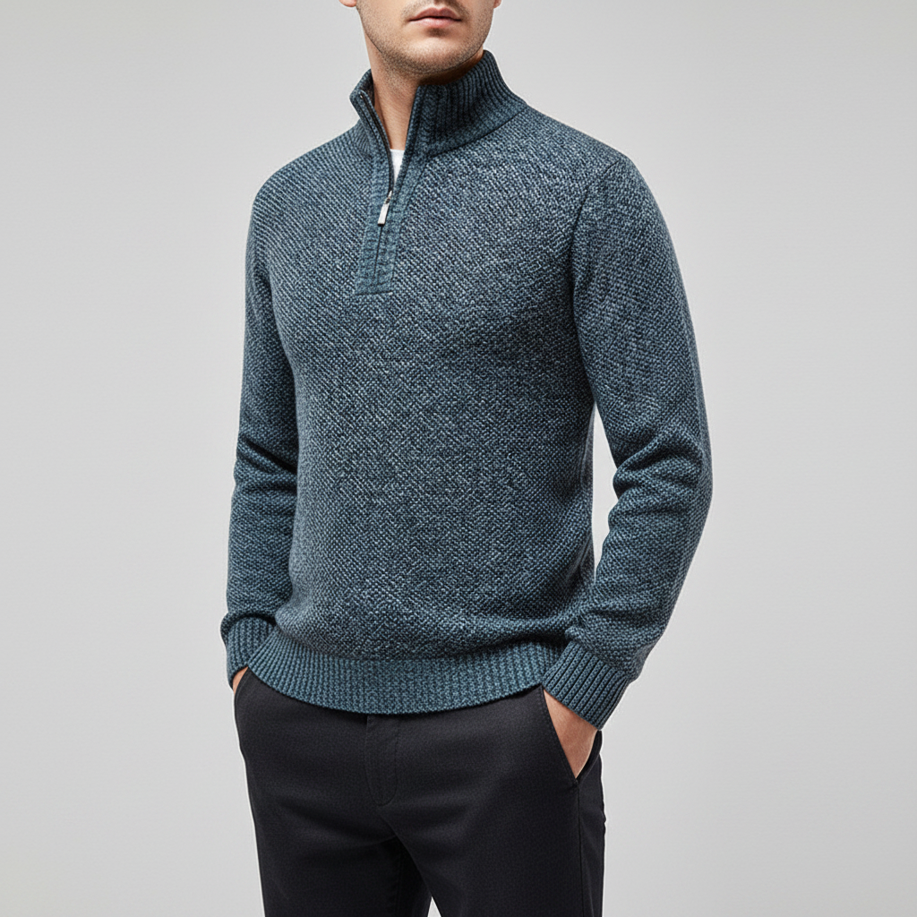 Trui Heren Half-Zip Comfortabel