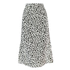 Novali | Maxi Rok Dames - Luipaardprint Polyester Wit