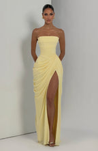 Flōre | Sculpturale Avondjurk met Corset en Drapering
