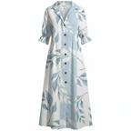 Livia | Dames Maxi Jurk - Bloemenprint, Lichtgewicht en Ademend