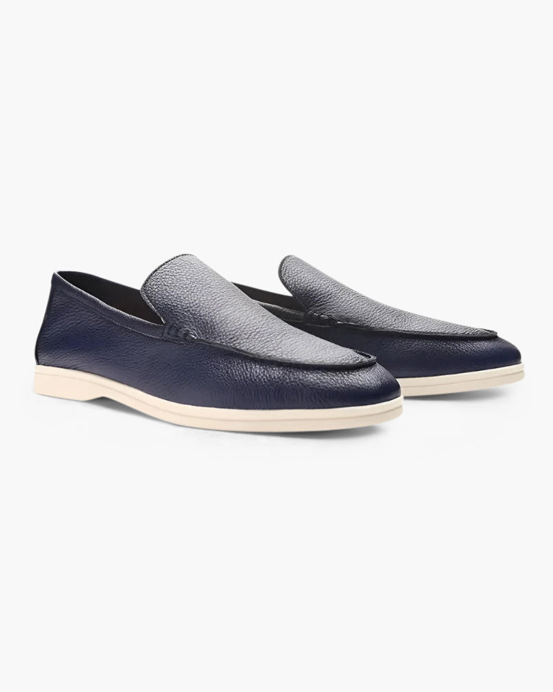 Logan Heren Loafer | Vintage Koeienhuid Leder Bicolor 0