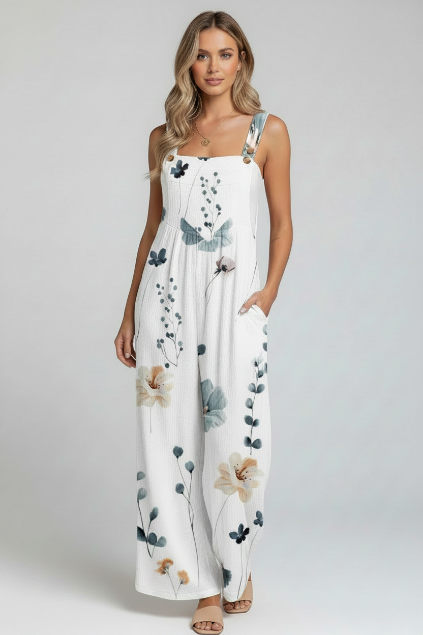 Nova | Jumpsuit Dames - Mouwloos Bloemenprint Zomerstijl