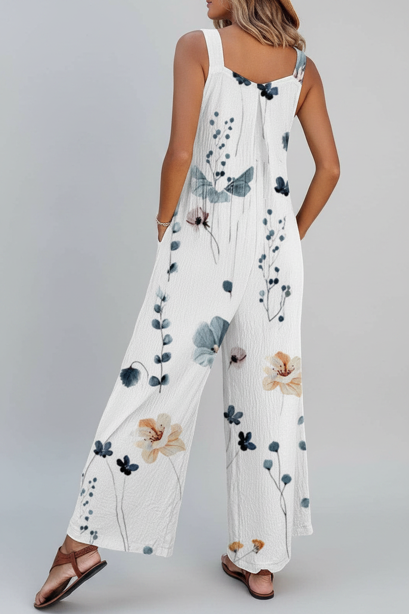 Nova | Jumpsuit Dames - Mouwloos Bloemenprint Zomerstijl