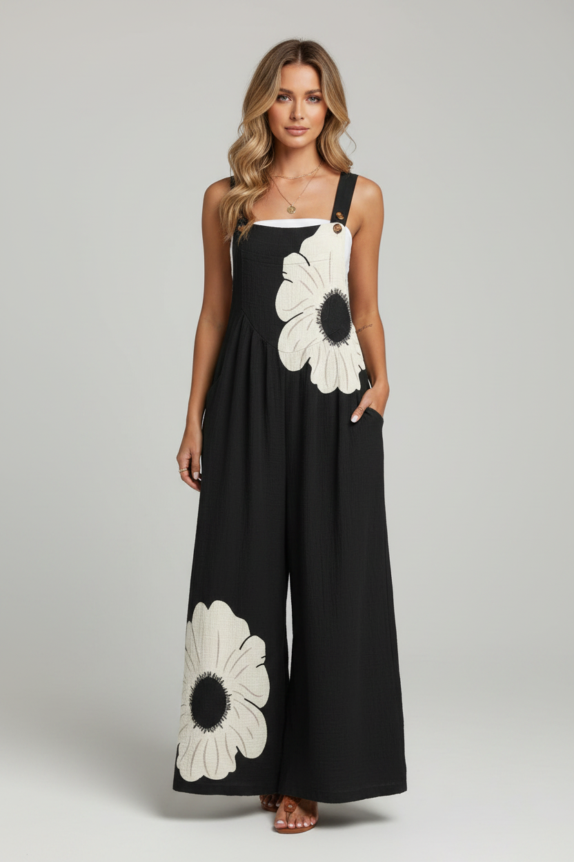 Nova | Jumpsuit Dames - Mouwloos Bloemenprint Zomerstijl
