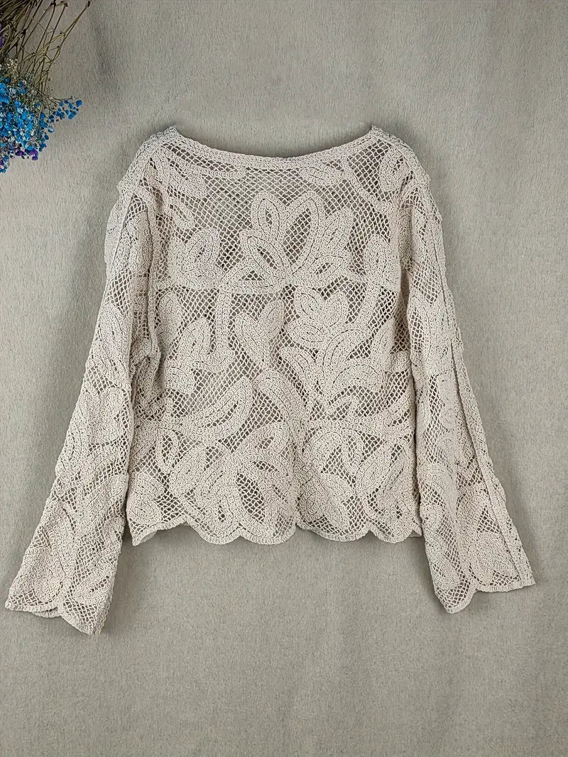 Thalassa | Blouse Dames - Bloemenkant met Stretch - Regular Fit