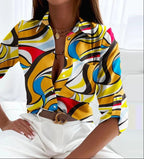 Callista | Blouse Dames - Reverskraag Geel