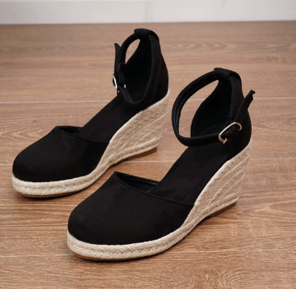 Luna | Dames Espadrilles - Hoge Platformzool, Casual Chic
