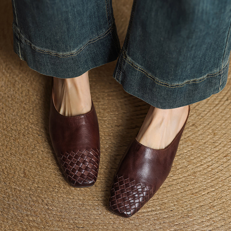 Luna | Dames Muiltjes - Echt Leer, Chique Design