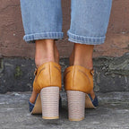 Luna | Dames Schoenen - T-Strap Blokhakken, Elegant en Comfortabel