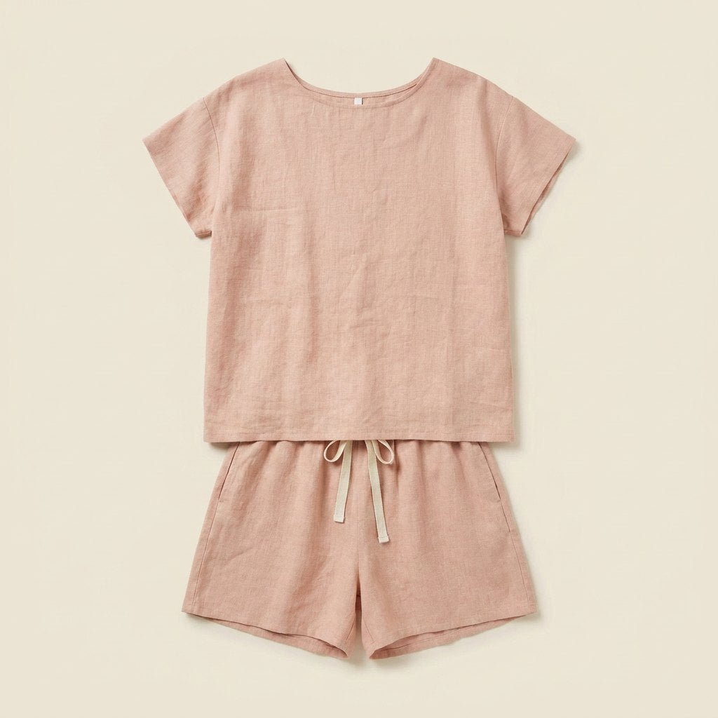 Valeraine | Pyjamaset Dames - Linnen - Korte Mouw