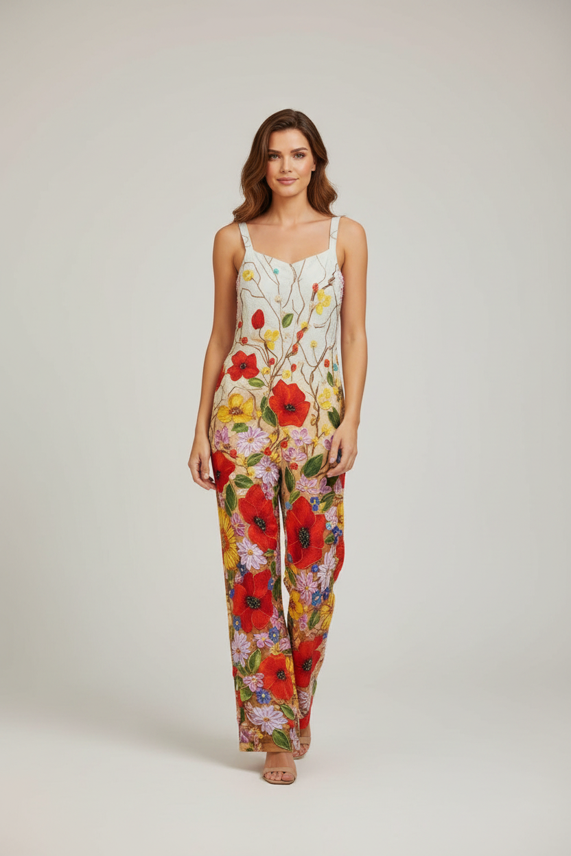 Livia | Jumpsuit Dames - Bloemenprint