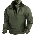 Trui Heren Halve Rits Warm Groen