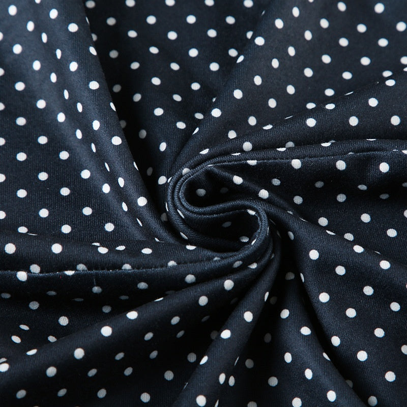 Mila | Dames Mini-jurk - Mouwloos, Stippenpatroon