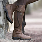 Hoge Laarsjes Dames Comfortabel Donkerbruin