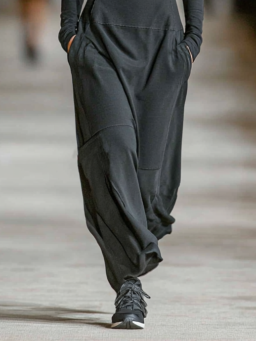 Mira | Dames Maxi Jurk - Ademend Katoenmix, Sportief Lange Mouwen