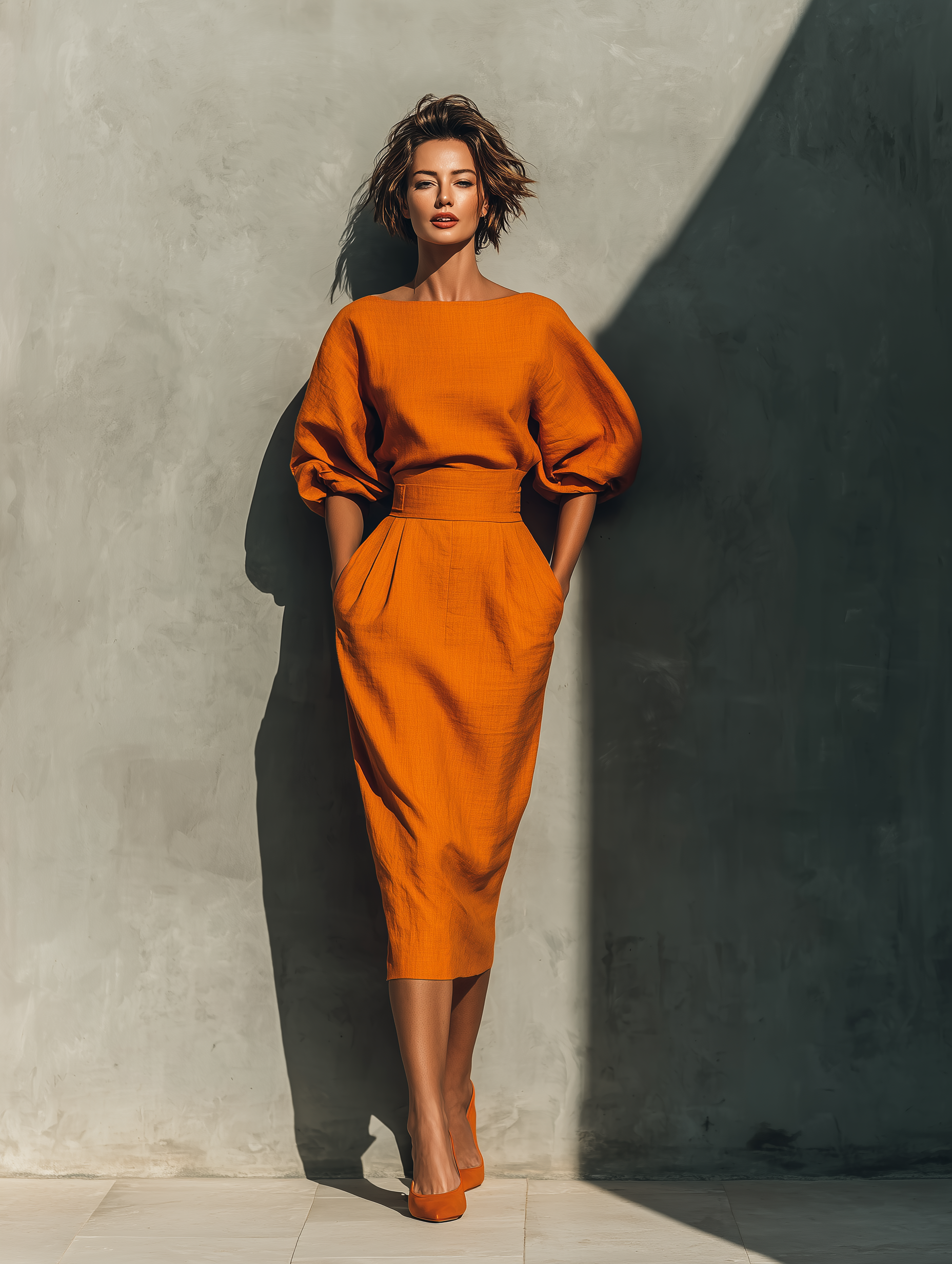 Mira | Dames Midi Set - Katoenmix, Comfortabel en Stijlvol