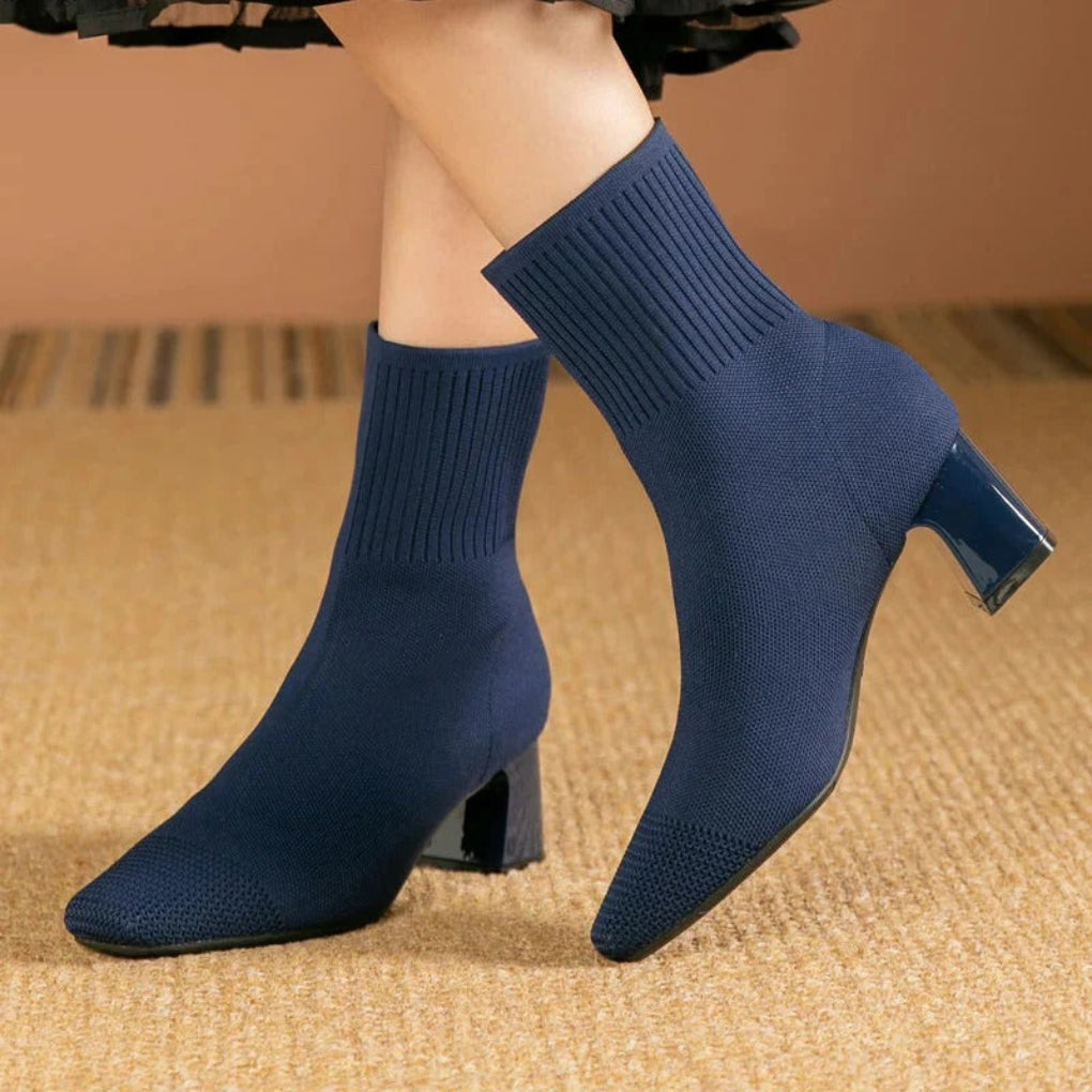 Soklaarzen Dames Gebreid Comfortabel Blauw