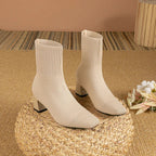 Soklaarzen Dames Gebreid Comfortabel Beige