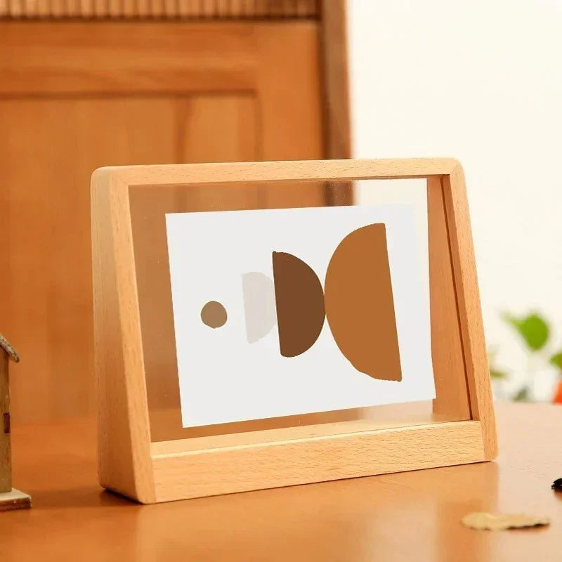 Moderne Beuken Fotolijst met Acryl Bescherming – Stijlvolle Fotolijsten Panoramisch Frame
