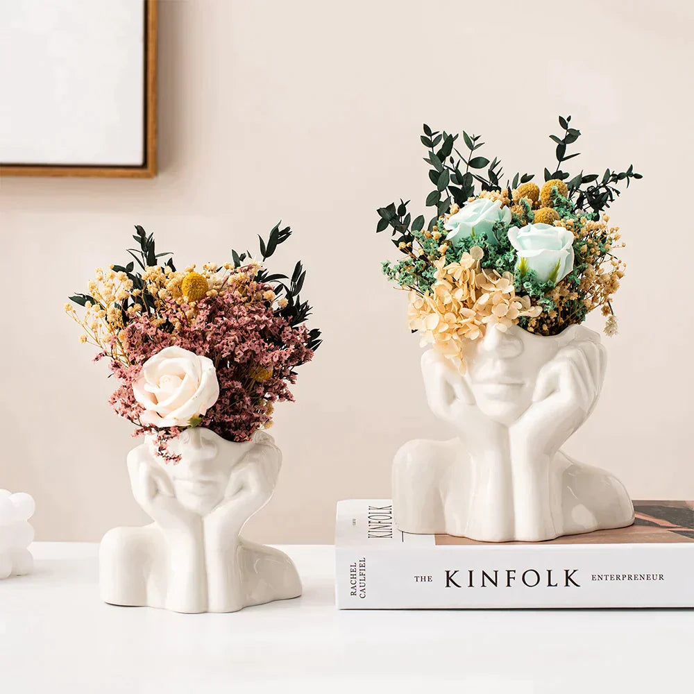 Moderne Grote Vaas van Keramiek – Handgemaakt en Multifunctioneel voor Bloemen en Decoratie 2