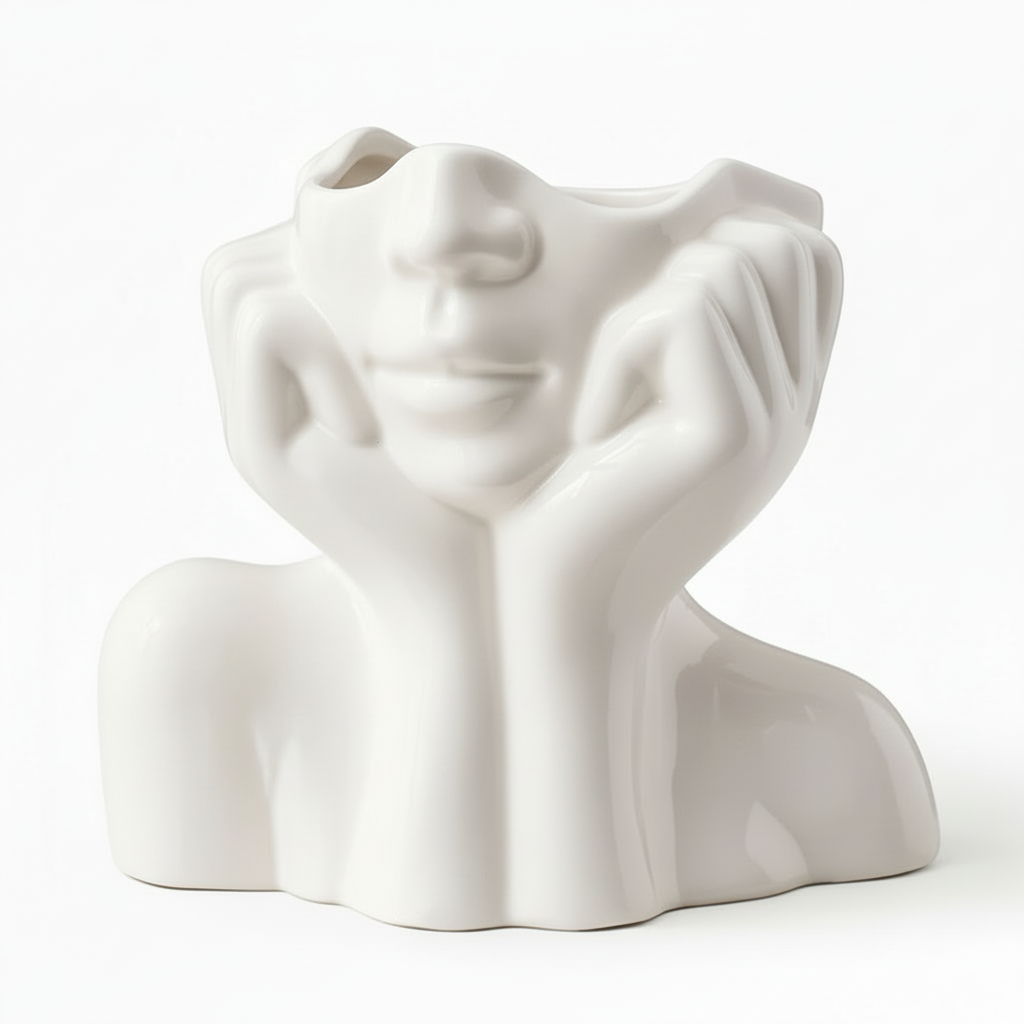 Moderne Grote Vaas van Keramiek – Handgemaakt en Multifunctioneel voor Bloemen en Decoratie