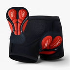 Motorbroek met 3D-gelvulling voor extra comfort. Rood
