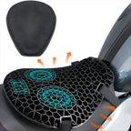 Motor Gel Zitkussen voor Lange Ritten - Bloemvormig Ergonomisch Zadel Kussen met Schokabsorptie, Antislip & Ademend 3D Mesh