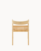 Natuurlijke Teakhouten Eetkamerstoel 55x55x71 cm – Comfortabele Stoel Voor Eetkamer Met Unieke Nerf 3