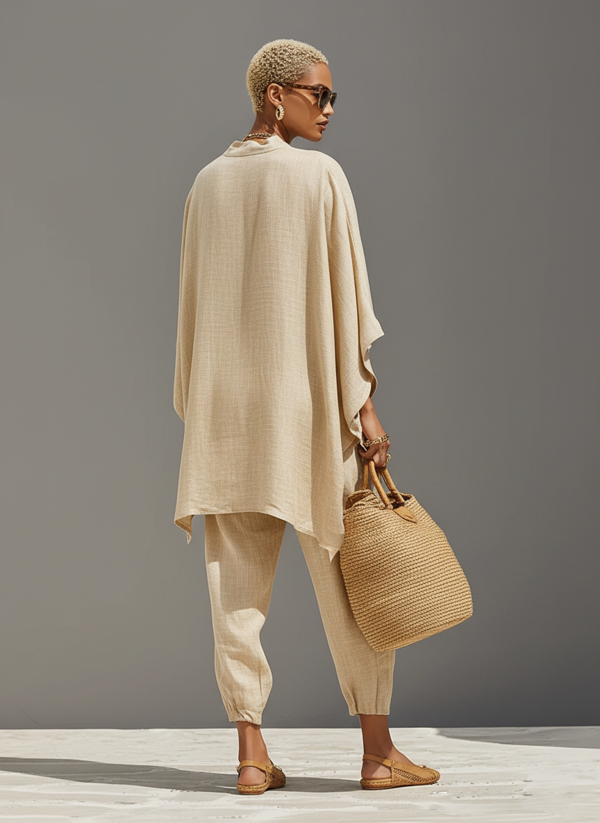 Nina | Dames Set - Asymmetrische Zoom, Losse Pasvorm, Casual Chic